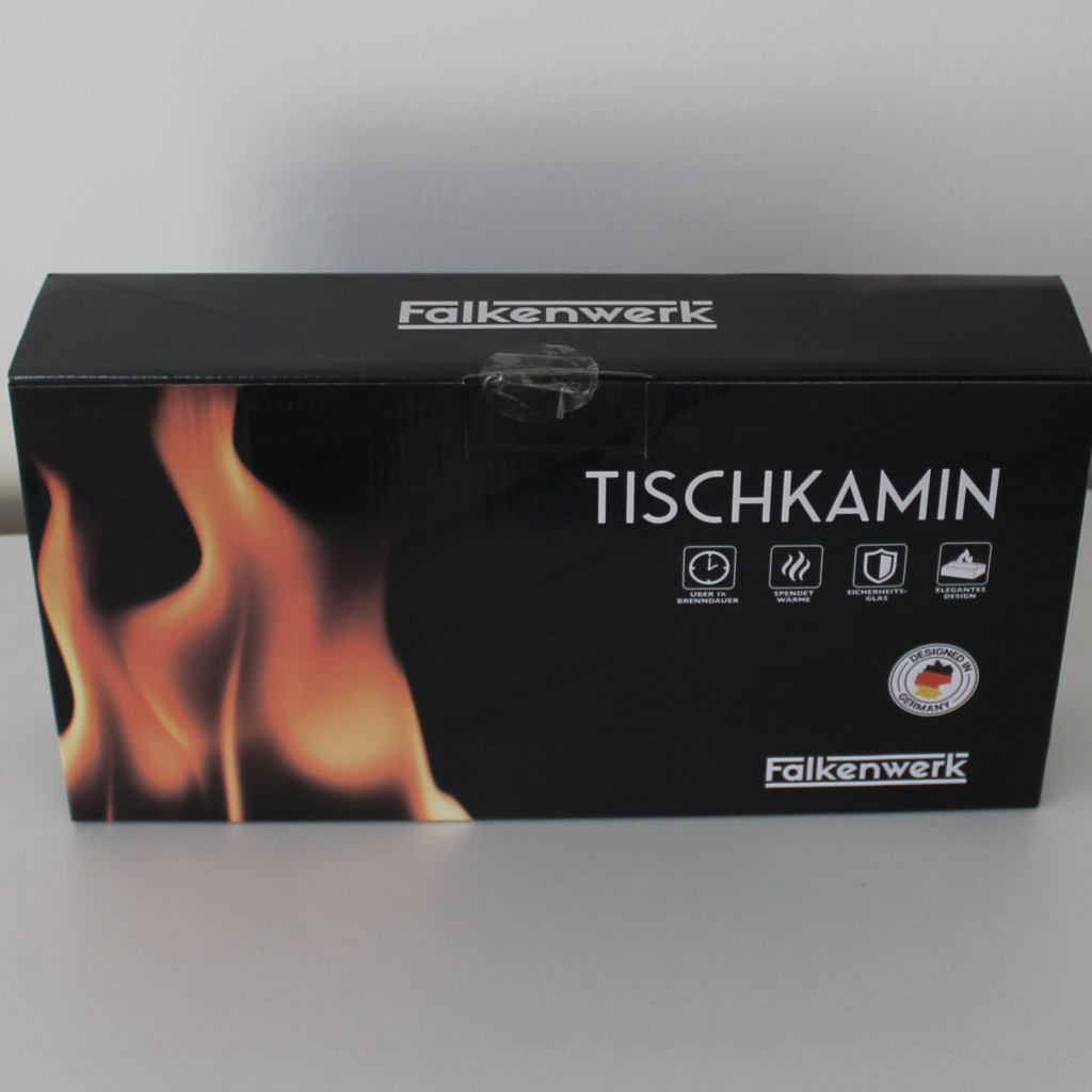 Falkenwerk Tischkamin-Verpackung
